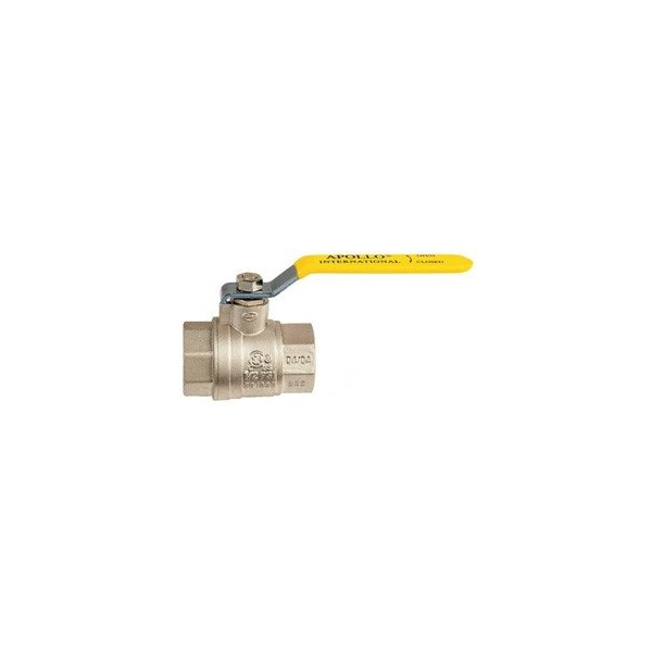 Apollo Valves Valve, 3/8in. Import, Threaded, 2-Piece, Full Port, NPT, Brass Ball Valve, 600 CWP, CSA, UL, FM 94A-102-01 - main
